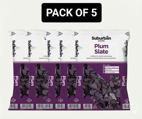 Plum slate chippings 100kg 5 - plum,
