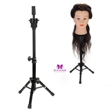 Adjustable Tripod Holder Mannequin Doll Head Stand For Hairdressing Training
