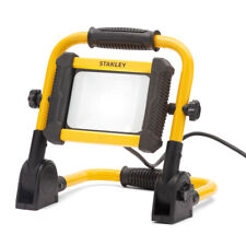 Stanley Work Light 10W Portable Outdoor Integrated LED Floodlight- Black, Yellow