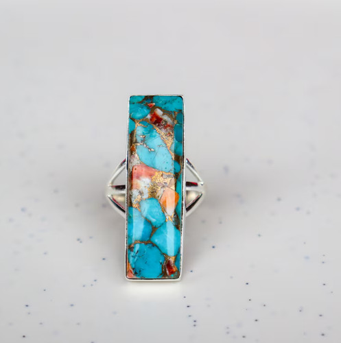 Oyster turquoise handmade 925 - oyster,