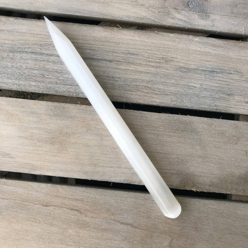 Selenite wand crystal - selenite, slim