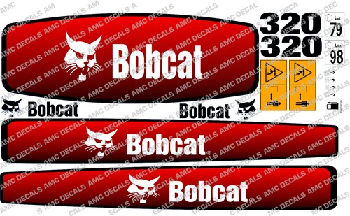 Bobcat 320 mini digger decal - bobcat,