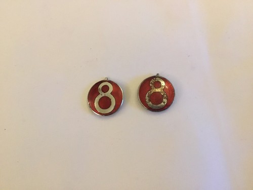 Morris enamel badges - 8,