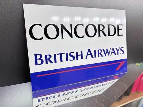 Concorde british airways - concorde, sign