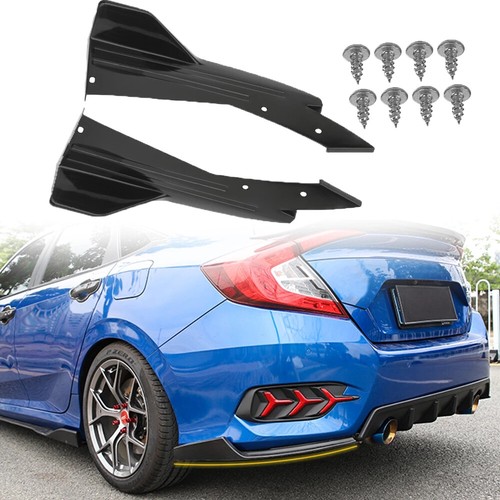 Car rear bumper diffuser - rear, side