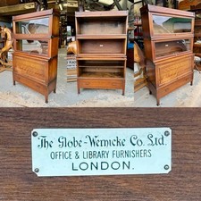 Superb Solid Golden Oak Globe Wernicke Barristers Bookcase c.1910
