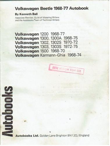 Beetle 1200 1300 1302 - vw, 1303