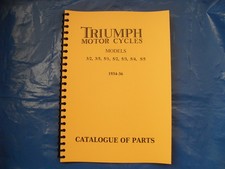 TRIUMPH PRE-WAR PARTS BOOK