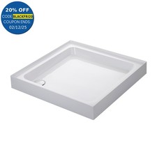 Mira Flight Shower Tray Square Deep Profile 4 Upstands Stone Waste 760 x 760mm