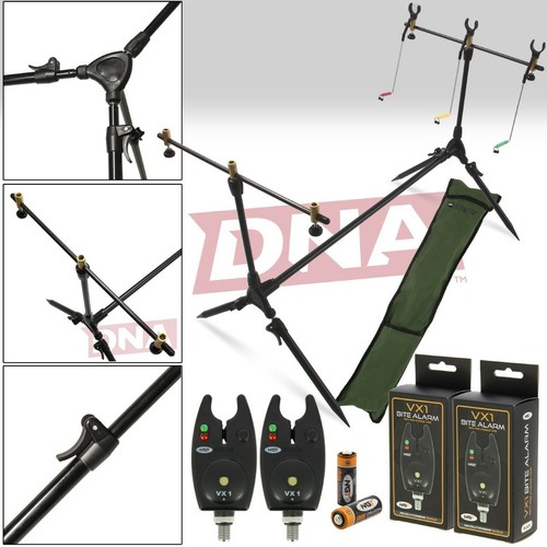 Carp fishing rod pod and - rod, alarm