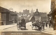 NEWCASTLE UPON TYNE. SWING BRIDGE FROM GATESHEAD # 503 BY T.H.DICKINSON
