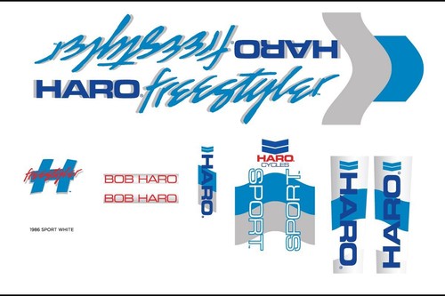 Haro freestyler sport decal - 86,