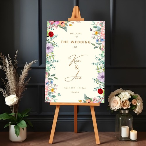 Personalised floral wedding - floral,