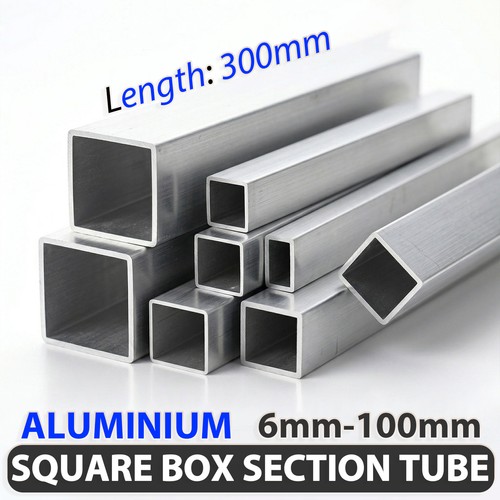 Aluminium square box section - square,