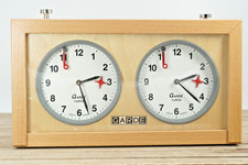 SERVICED VINTAGE RARE MECHANICAL CHESS CLOCK RUHLA GARDE MADE IN GDR 1970