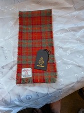Harris Tweed scarf in orange /