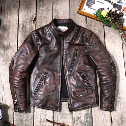Washed aged teacore horsehide - washed,