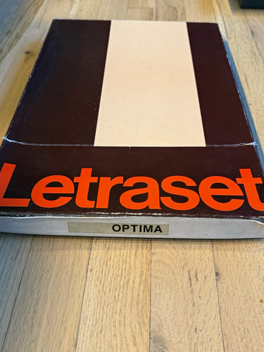 Vintage letraset optima - letraset,