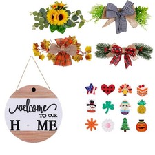 Wooden DIY Wreath Welcome Sign