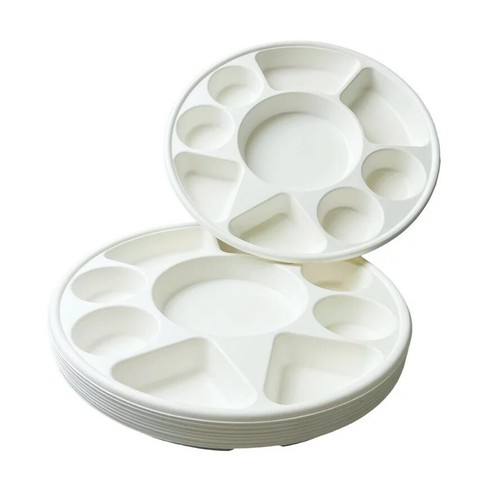 Compartment white bagasse - white,
