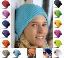 Womens Ladies Premium Slouch Beanie Knitted comfy warm Hat Skateboard Surf Ski