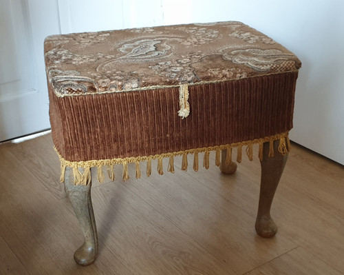 Vintage wooden velour sewing - vintage,