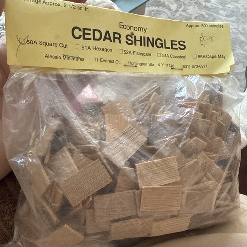 Cedar wood dollshouse roof - cedar,