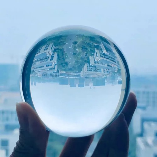 Crystal ball lens clear - k9,