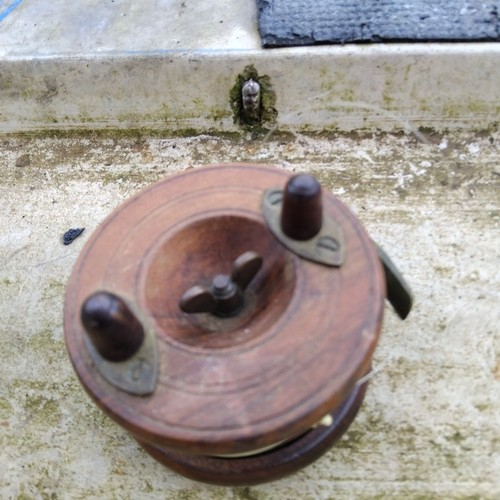 Alcock wooden brass fishing - brass,