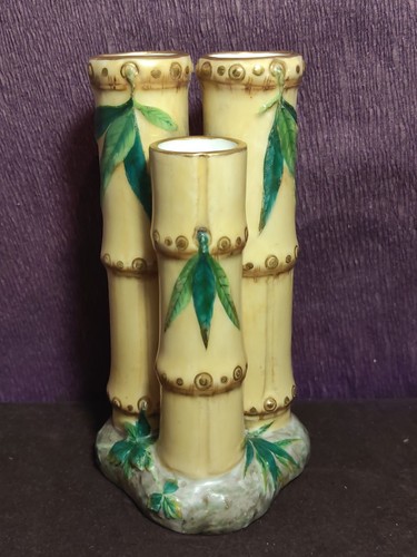 Rare minton majolica bamboo - minton,