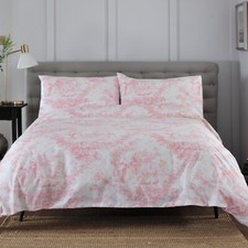 Toile De Jouy Pink Bedroom Set
