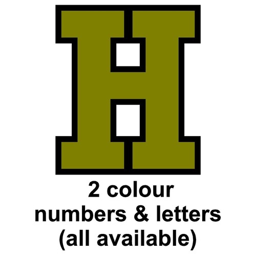 120mm letter stickers - 120mm,