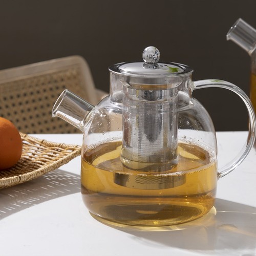 Glass teapot with - teapot,