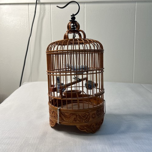 Vintage chinese bamboo - chinese, bird