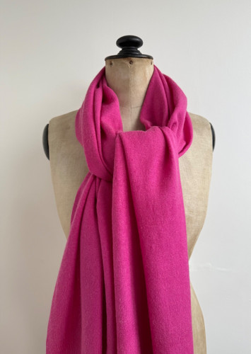 Pink fuchsia pashmina long - fuchsia,