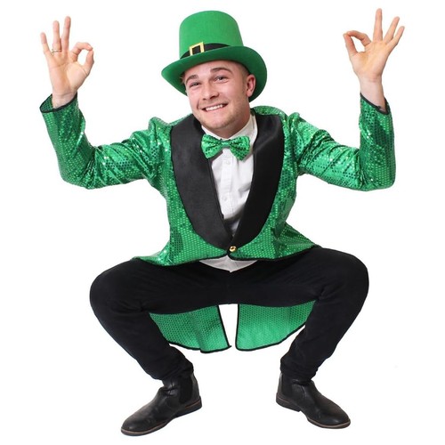 Mens leprechaun costume top - costume,
