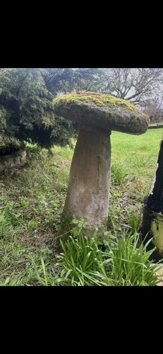 Staddle stone mushroom - stone,