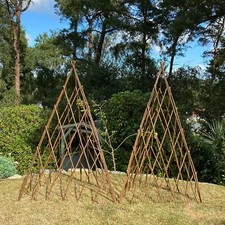 Willow Garden Obelisk Wooden 1.2m Expanding Plant Support Trellis (Pack of 2)
