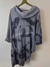 Kekoo Top Black Grey Grunge