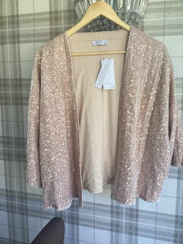 Ladies sequinned bolero size - sequinned,
