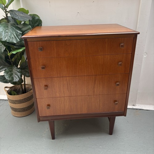Vintage mcm teak chest - teak, four