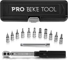 PRO BIKE TOOL 1/4 Inch Drive Click Bike Torque Wrench Set – 2 to 20 Nm – Bicycle