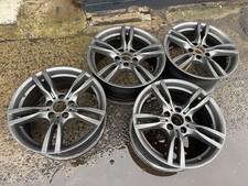 Genuine BMW 400M 18" Alloy Wheels 3 4 1 Series M Sport Grey  5x120 Staggered