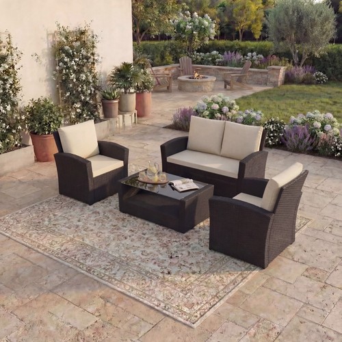Rattan garden furniture - rattan, 4