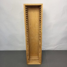 Ikea Boalt Wooden CD Storage Tower Rack - Stores 35 CDs 59cm Tall Light Wood UK 