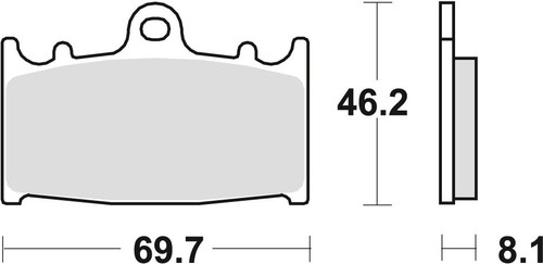 Organic brake pads kh158 - brake,