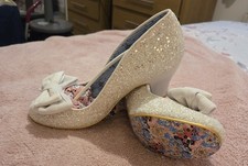 Brand new Irregular Choice sparkly party/ bridal shoes.
