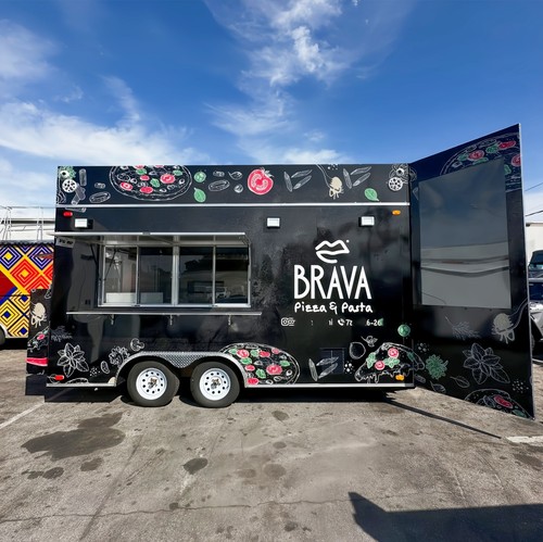 Mobile concession pizza - pizza, food