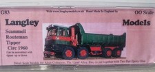 Scammell Routeman Tipper Truck 1960 G83 1:76/OO Langley Models White Metal Kit