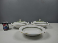 3 x Royal Doulton RONDELAY Pattern Seving Dishes - 2 With Lids - GC